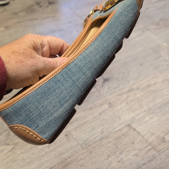 Michael Kors Denim and Tan Loafers - Picture 2 of 4